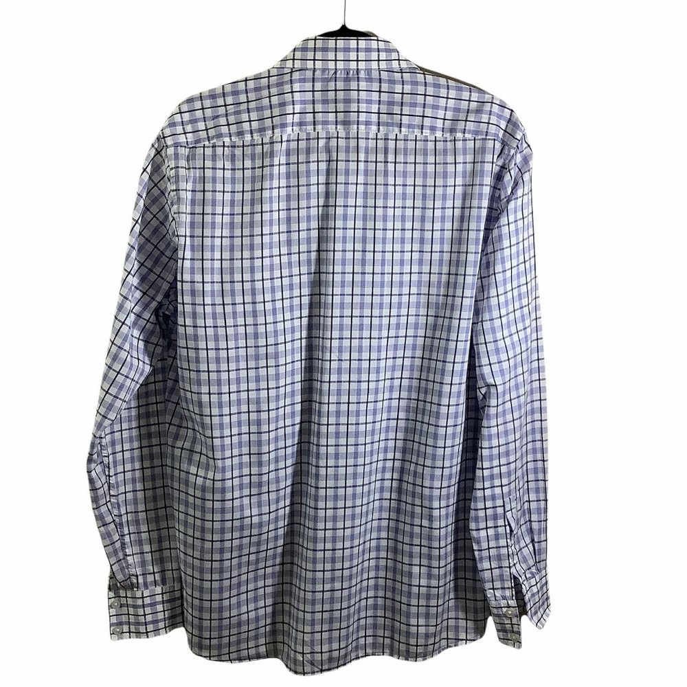 Hugo Boss Plaid Long Sleeve Dress Shirt Large - Picture 3 of 4